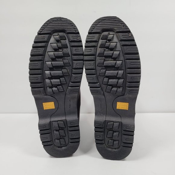 Work Zone Oil Resistant Waterproof Mens Brown Leather Work Boots N880 US Size 12 - Picture 9 of 11